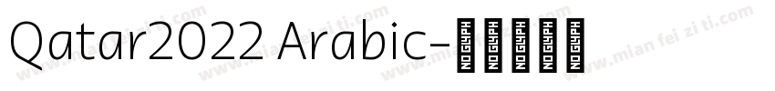 Qatar2022 Arabic字体转换